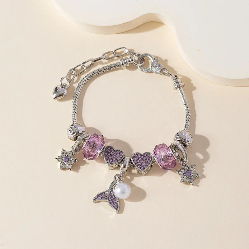 Stainless Steel Multi Charm Bracelet