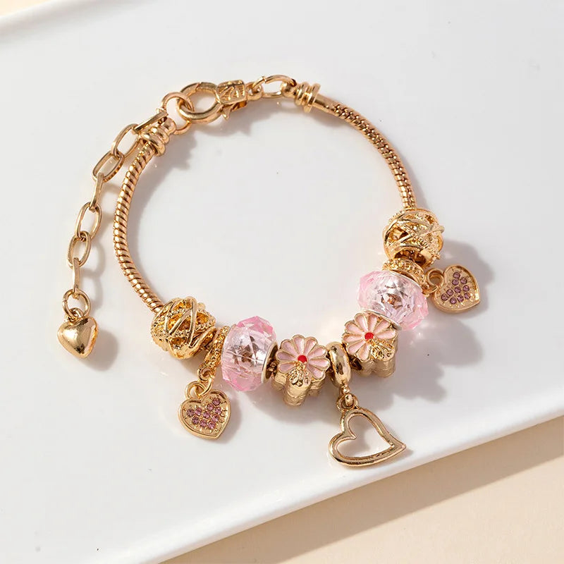 Stainless Steel Multi Charm Bracelet