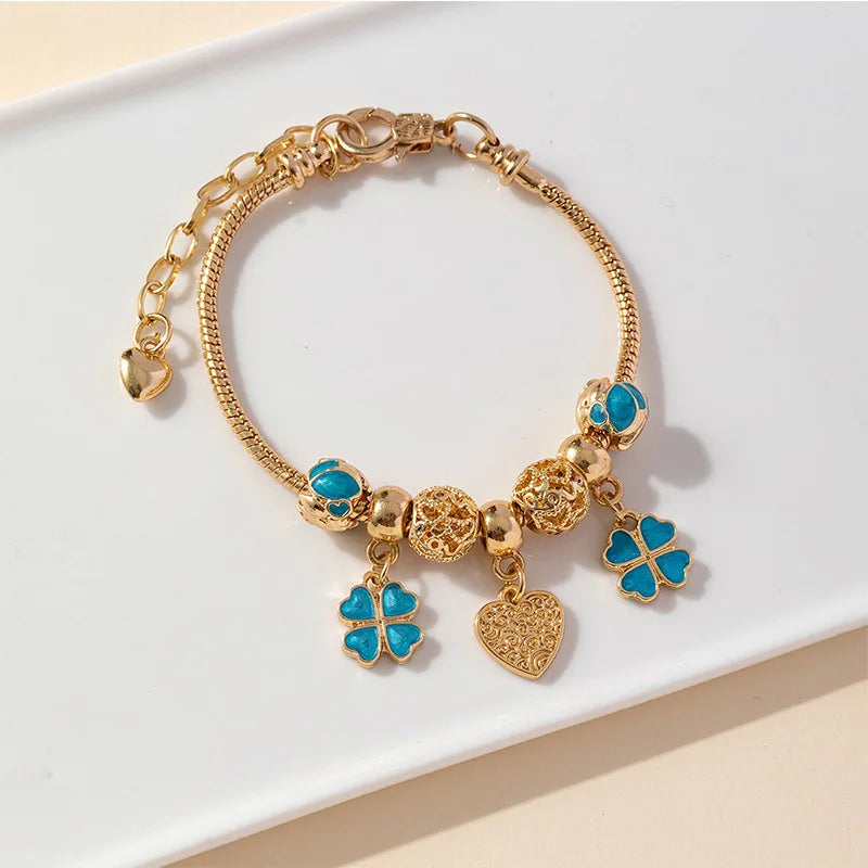 Stainless Steel Multi Charm Bracelet