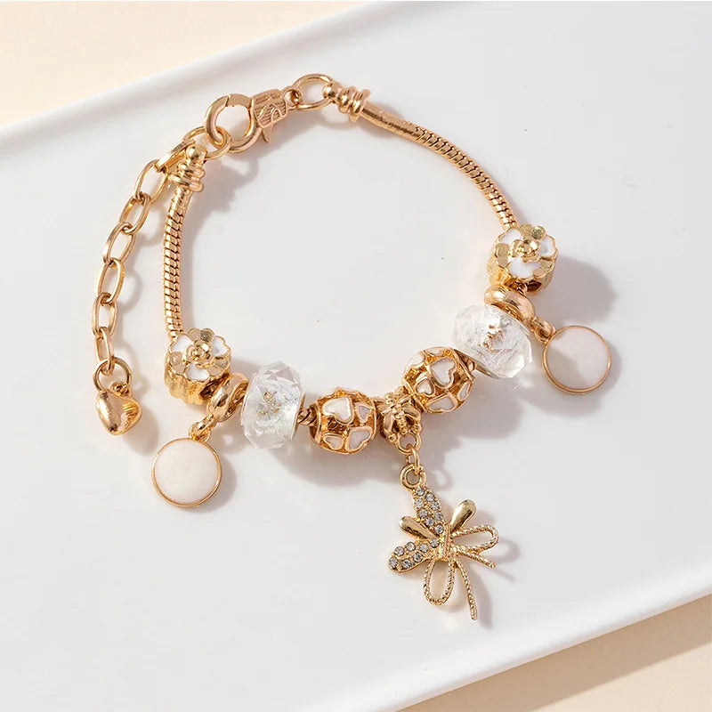 Stainless Steel Multi Charm Bracelet