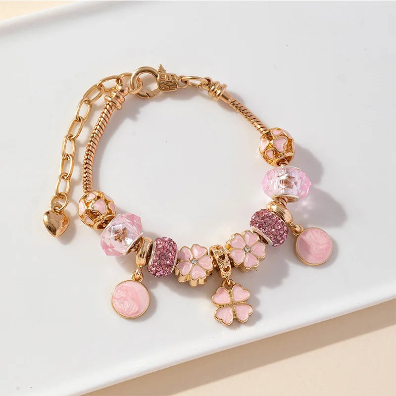 Stainless Steel Multi Charm Bracelet