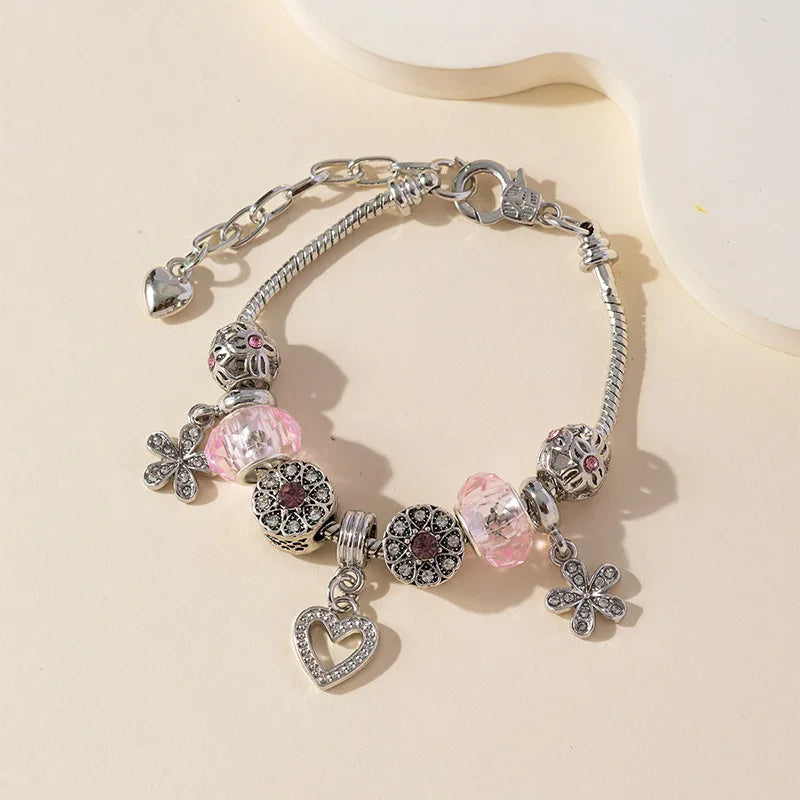 Stainless Steel Multi Charm Bracelet
