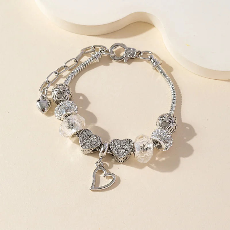 Stainless Steel Multi Charm Bracelet