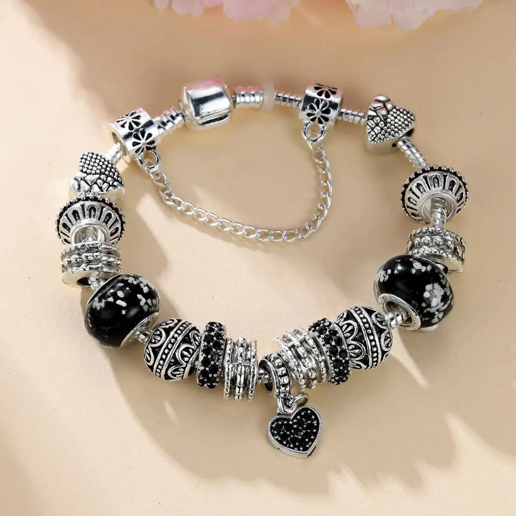 Stainless Steel Multi Charm Bracelet