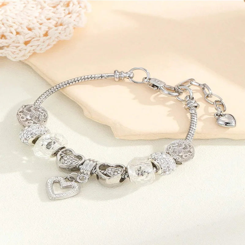 Stainless Steel Multi Charm Bracelet