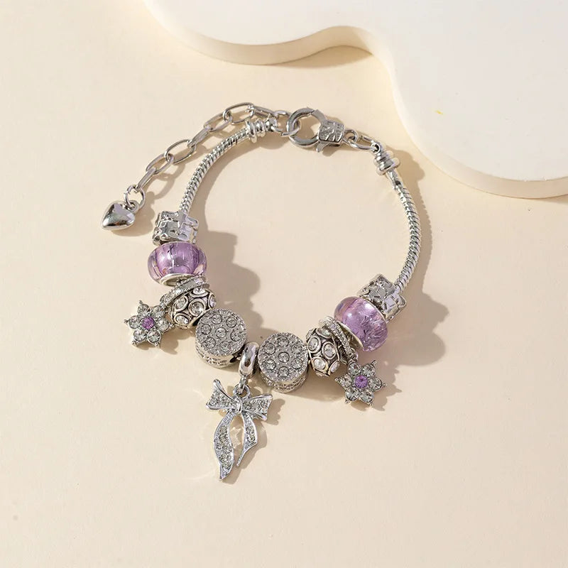 Stainless Steel Multi Charm Bracelet