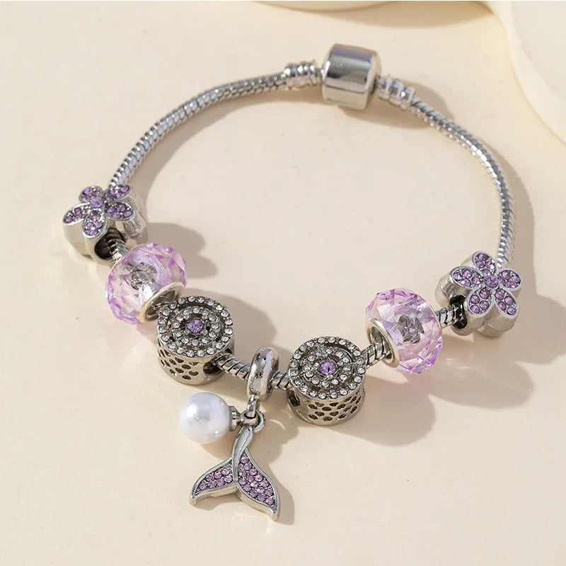 Stainless Steel Multi Charm Bracelet