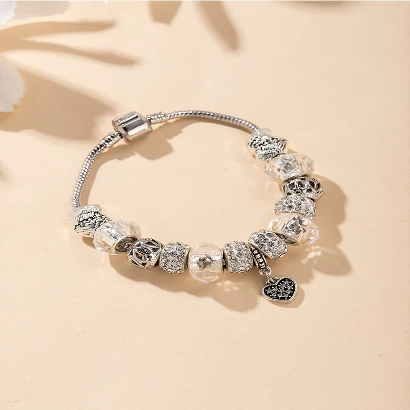 Stainless Steel Multi Charm Bracelet