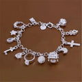 Silver Multi-Charm Bracelet